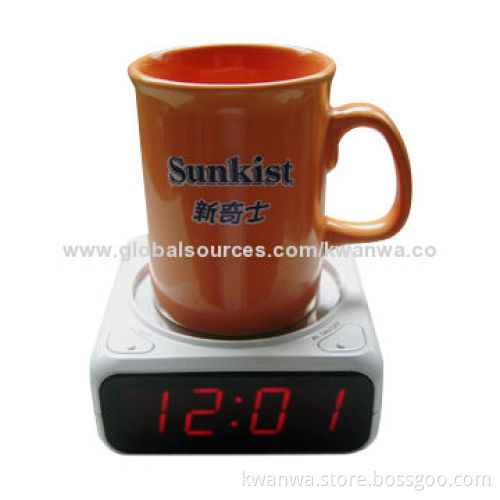 2014 Hot Sale LED Digital Clock with keeping warm function, 115 x 115 x 52mm size